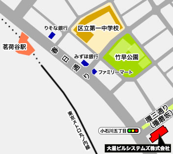 大星ビルシステムズ株式会社 所在地地図